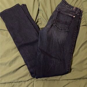 7 For All Mankind Dark Indigo Straight-Leg Jeans